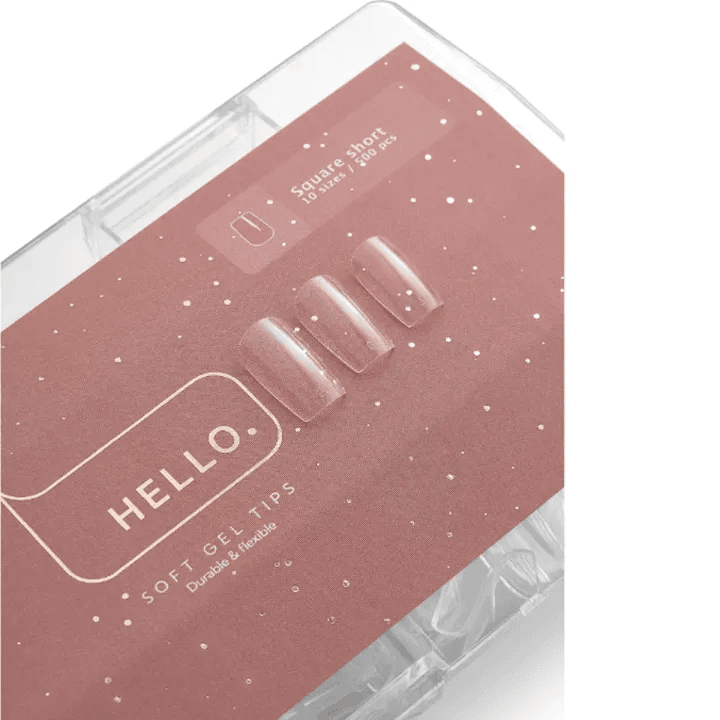 Гелевые типсы Hello Square short (квадрат короткий), 500 шт — 2