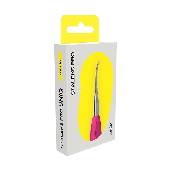 Рабочая часть лопатки Staleks Combo UNIQ 35, пилка тонкая с загнутым концом — 6