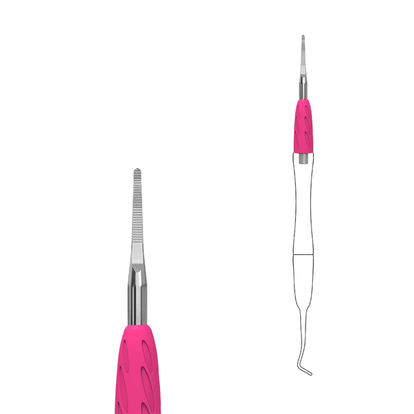 Рабочая часть лопатки Staleks Combo UNIQ 37, пилка с загнутым концом