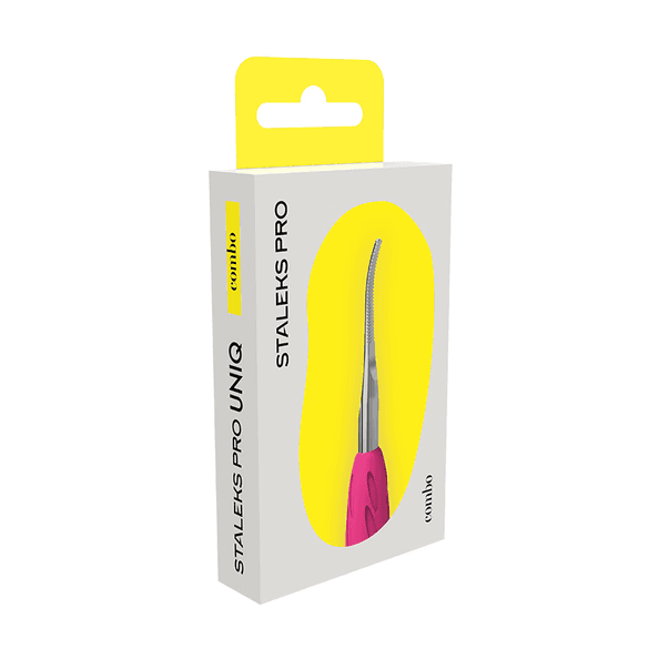 Рабочая часть лопатки Staleks Combo UNIQ 37, пилка с загнутым концом — 6