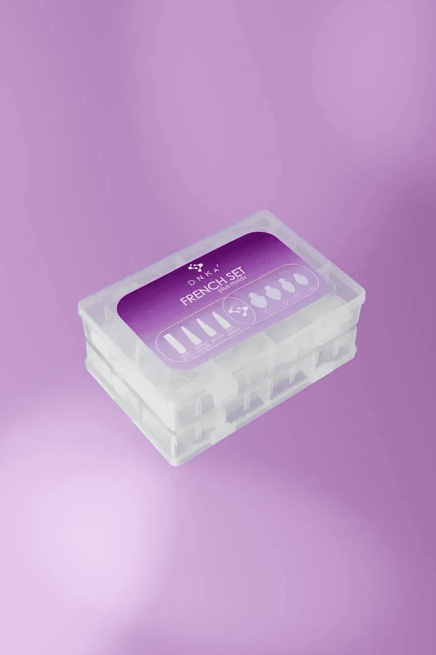 Френч сет (верхние формы & силиконовые молды для френча) DNKa French Set plus molds, 192/96 шт — 2