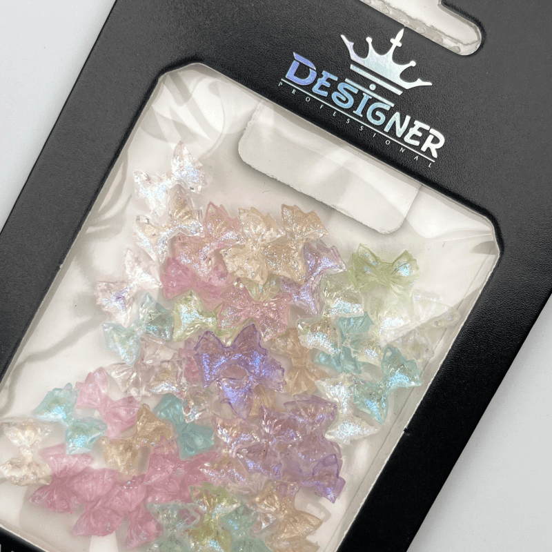 3D декор Designer для объёмного дизайна "Голографические бантики", разноцветные, 50 шт — 2