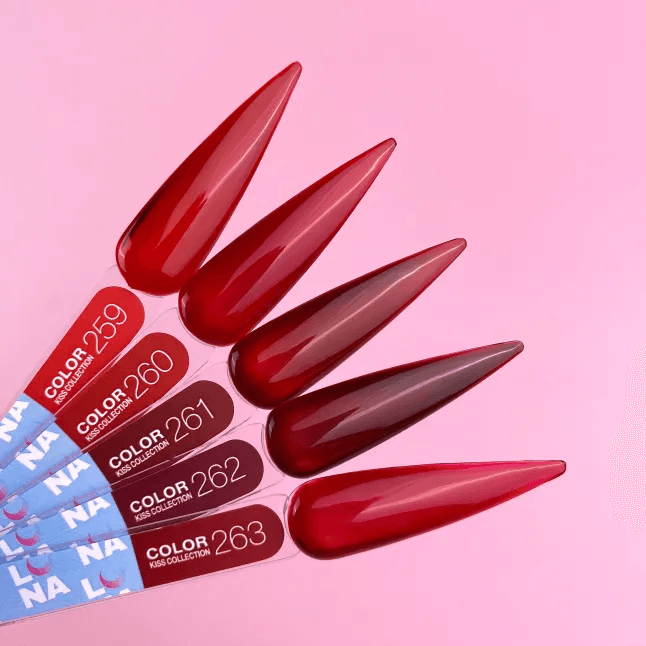 LUNA Box Kiss Collection, коллекция из 5 витражных гель-лаков по 13 мл (№259-263) — 2