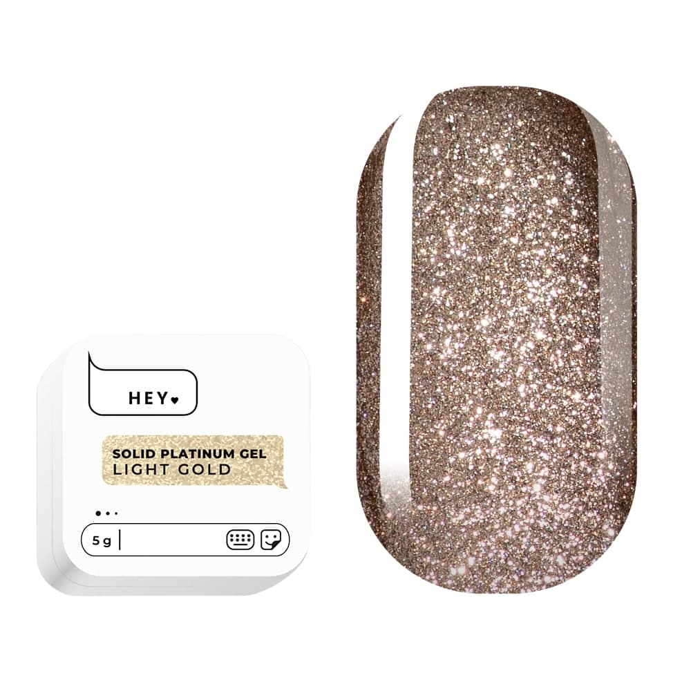 Гель-краска HEYLOVE Solid platinum gel Light Gold, 5 г