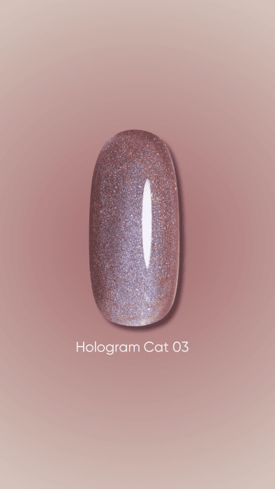 Гель-лак DARK gel polish Hologram Cat №03, 6 мл