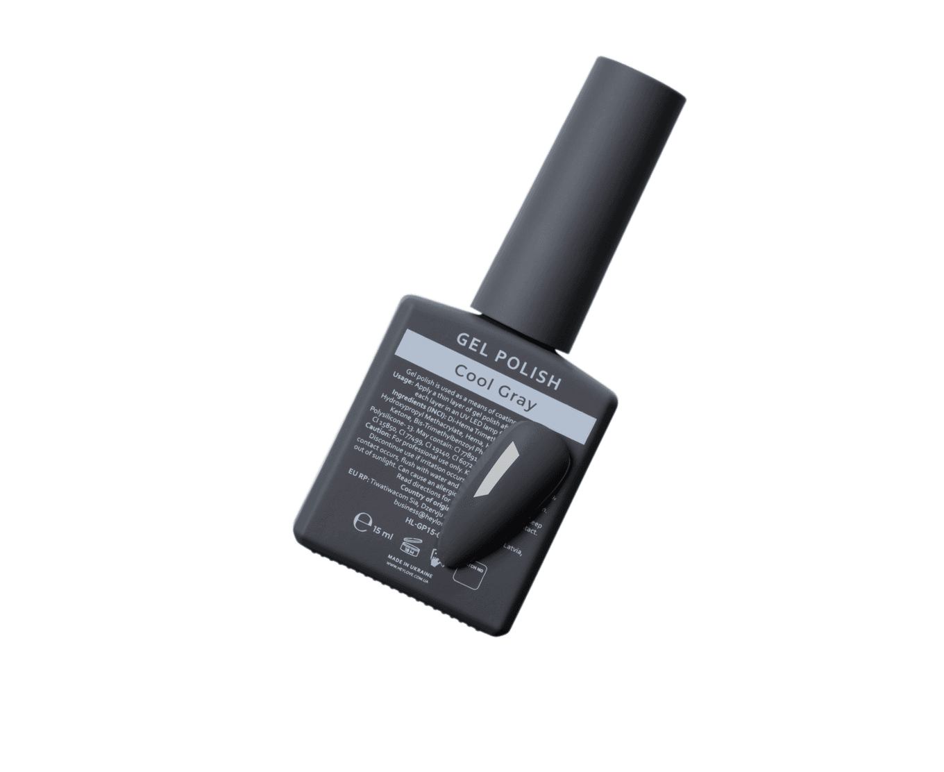 Гель-лак HEYLOVE gel polish, Cool Gray, 15 мл — 3