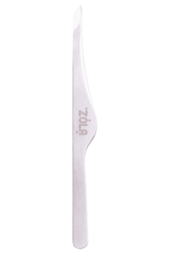 Пинцет ZOLA для бровей профессиональный, SILVER (скошенный) — 2