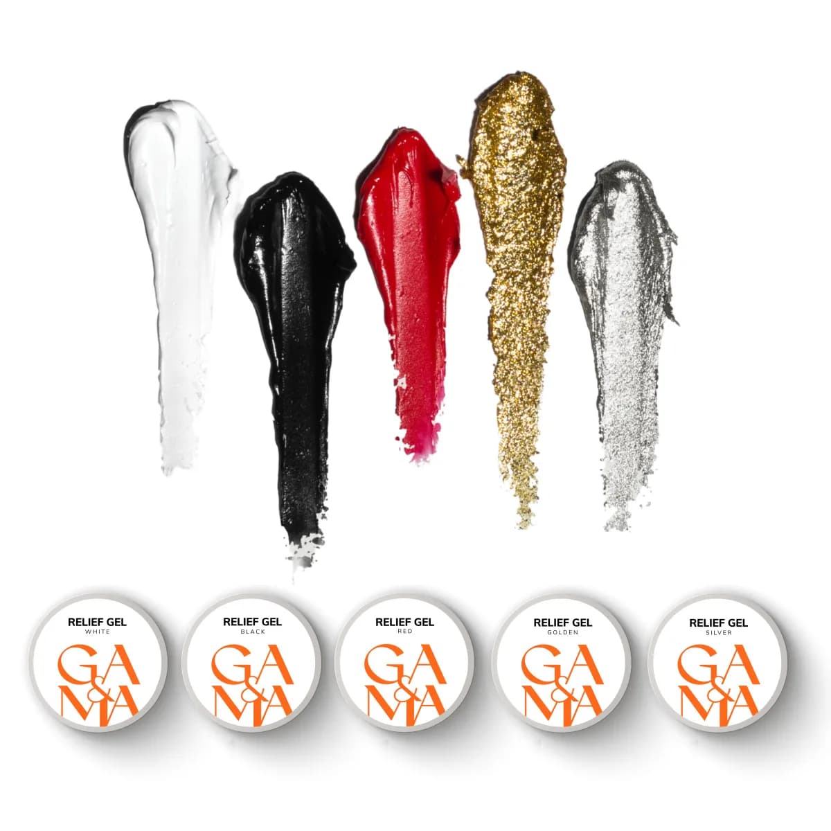 Рельеф гель GA&MA Relief Gel, Silver, 5 г — 2