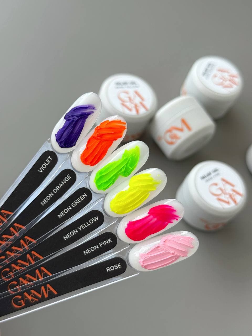 Рельеф гель GA&MA Relief Gel, Neon Orange, 5 г — 3
