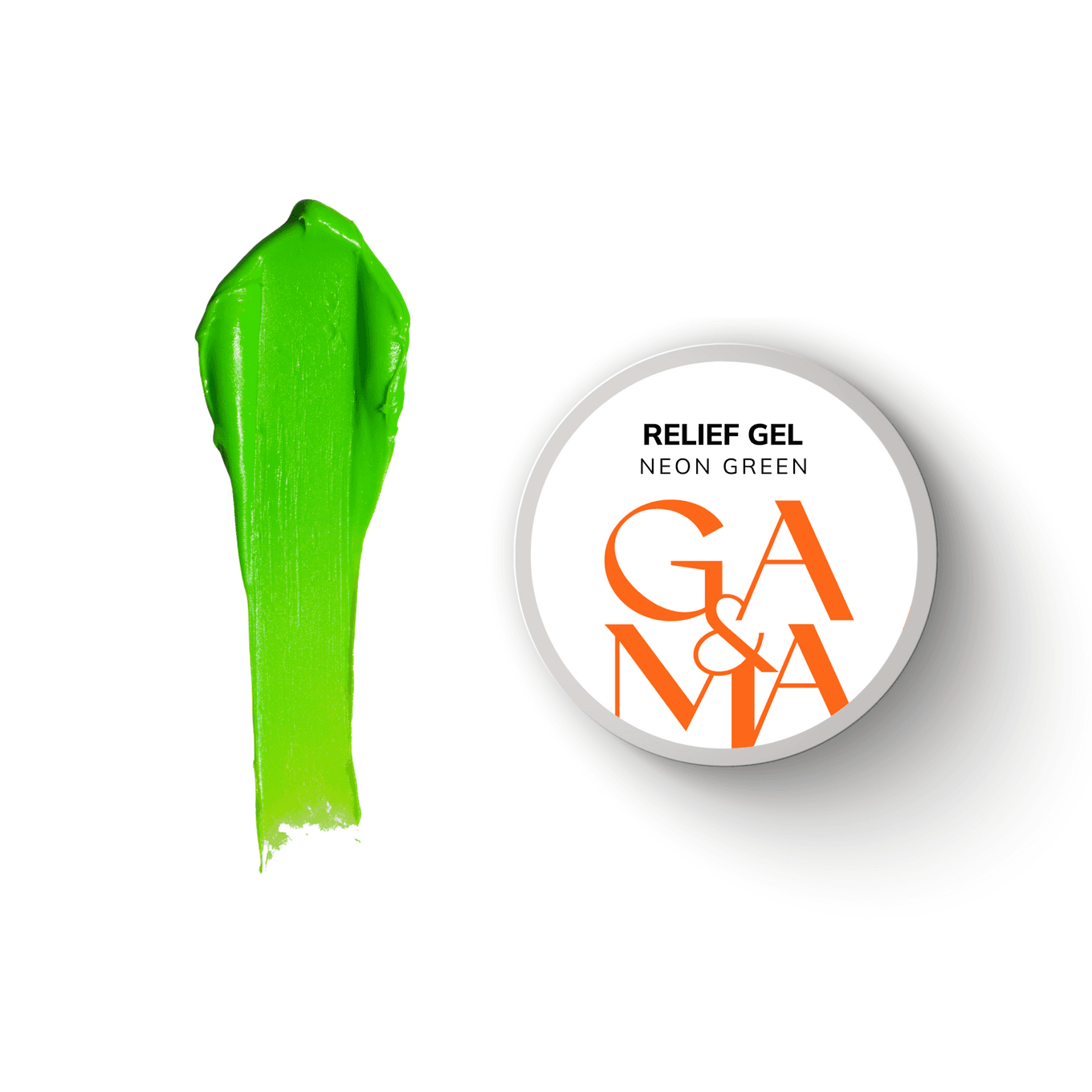 Рельеф гель GA&MA Relief Gel, Neon Green, 5 г