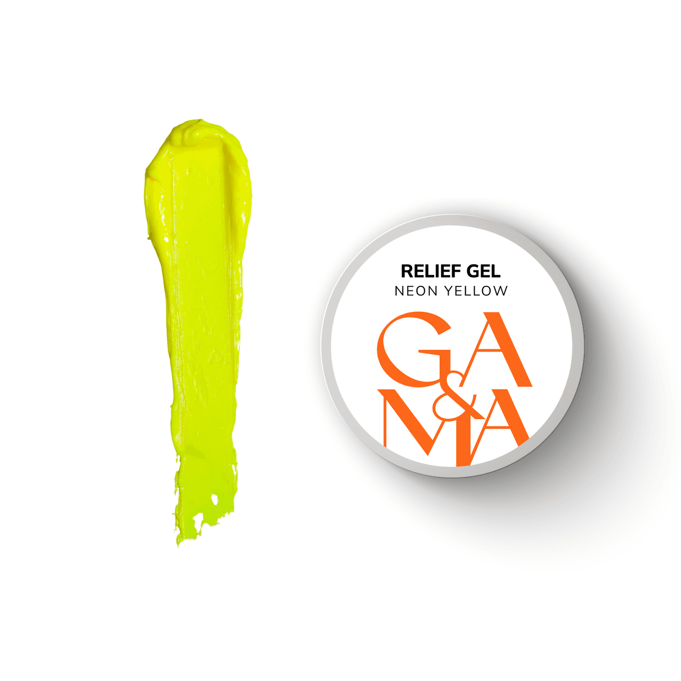 Рельеф гель GA&MA Relief Gel, Neon Yellow, 5 г