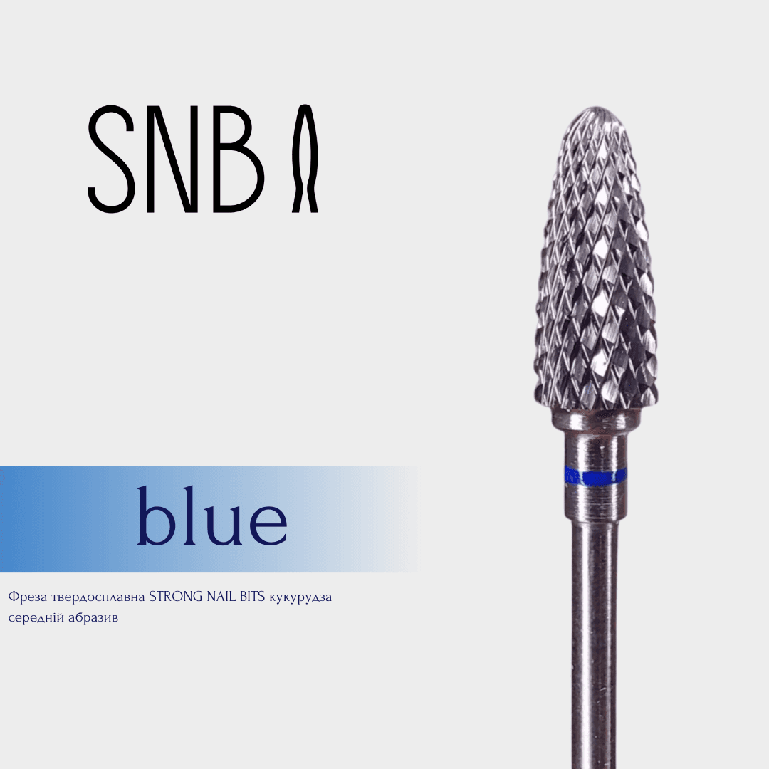 Фреза твердосплавна STRONG NAIL BITS кукурудза синя