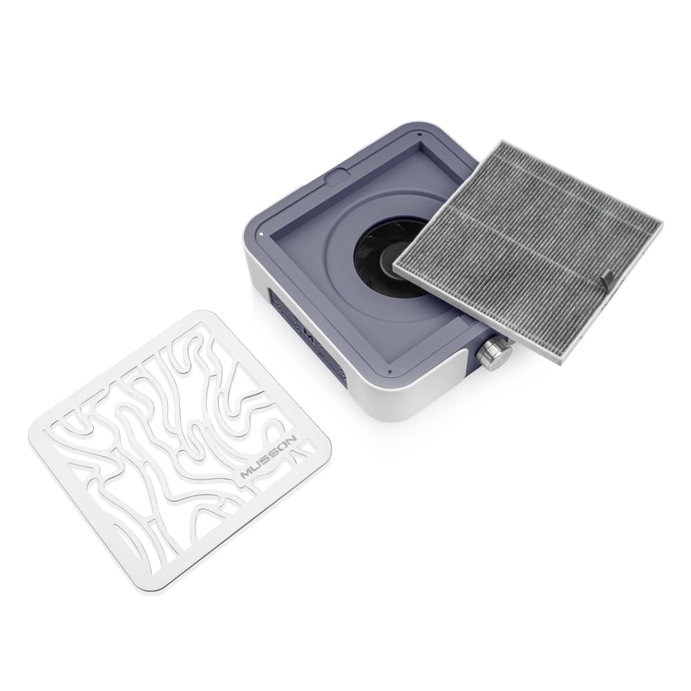 Вытяжка для маникюра и педикюра MUSSON X2 Graphite на 72W — 3