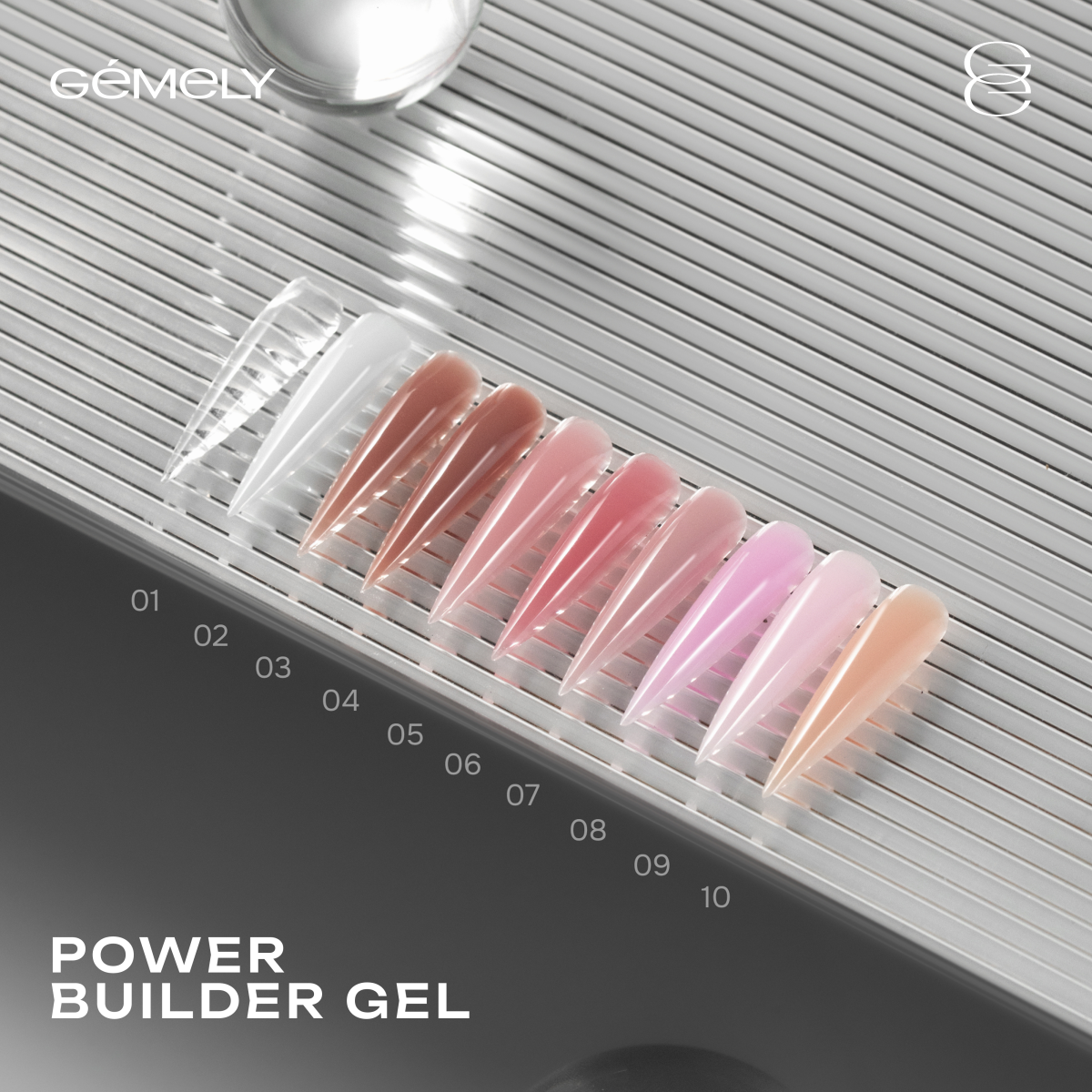 Гель GEMELY Power Builder Gel №001, 15 мл — 3