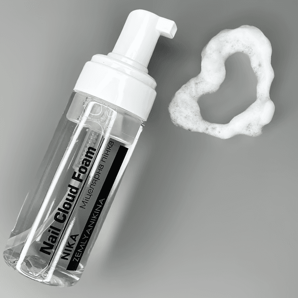 Мицелярная пенка для маникюра Nika Zemlyanikina Nail Cloud Foam, 150 мл — 2