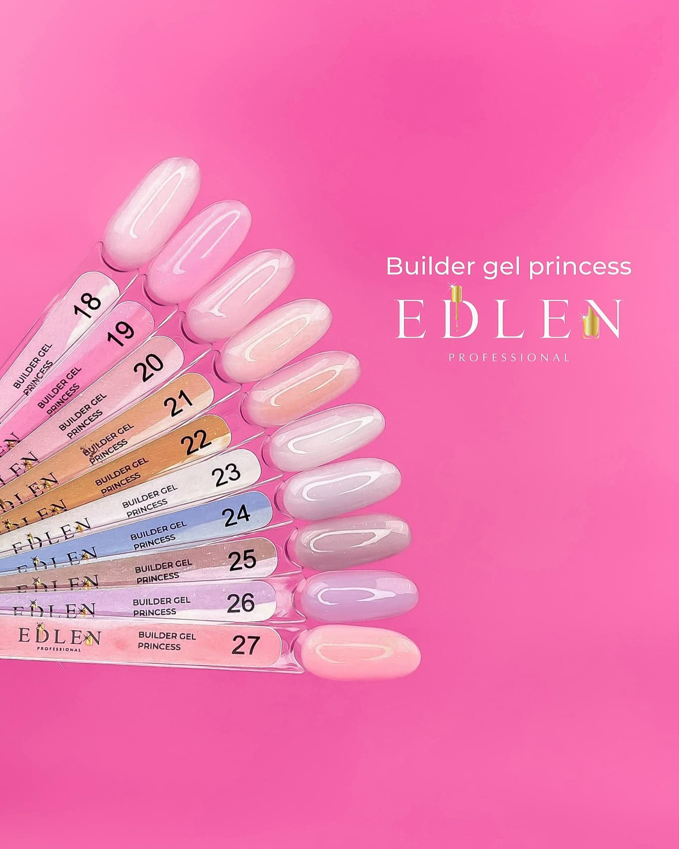 Сменный картридж Refill Edlen Builder Gel Princess №27, 30 мл — 2