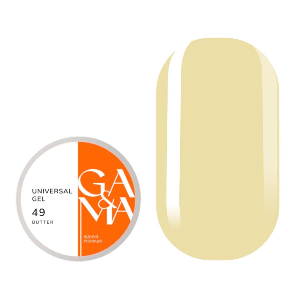 Жидкий гель Ga&Ma Universal gel №49 Butter, 15 мл