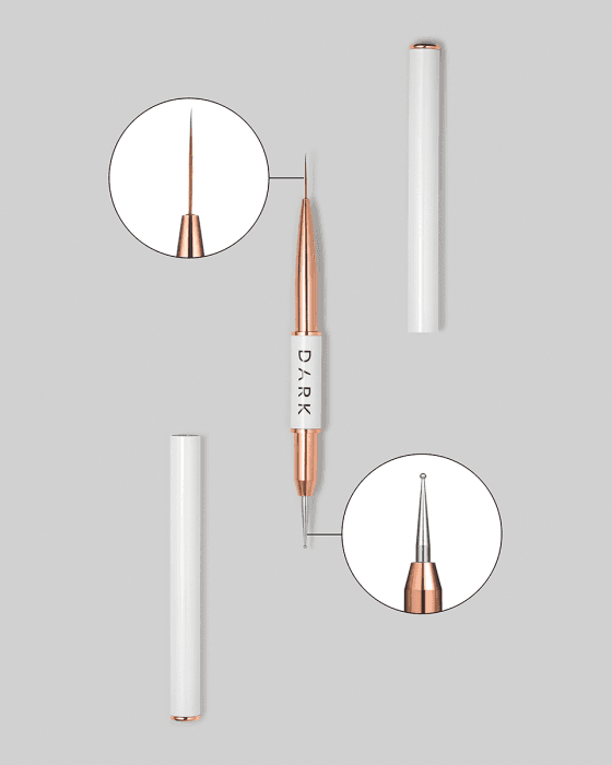 DARK Кисть двухсторонняя (лайнер 13 мм + дотс 1,2 мм)