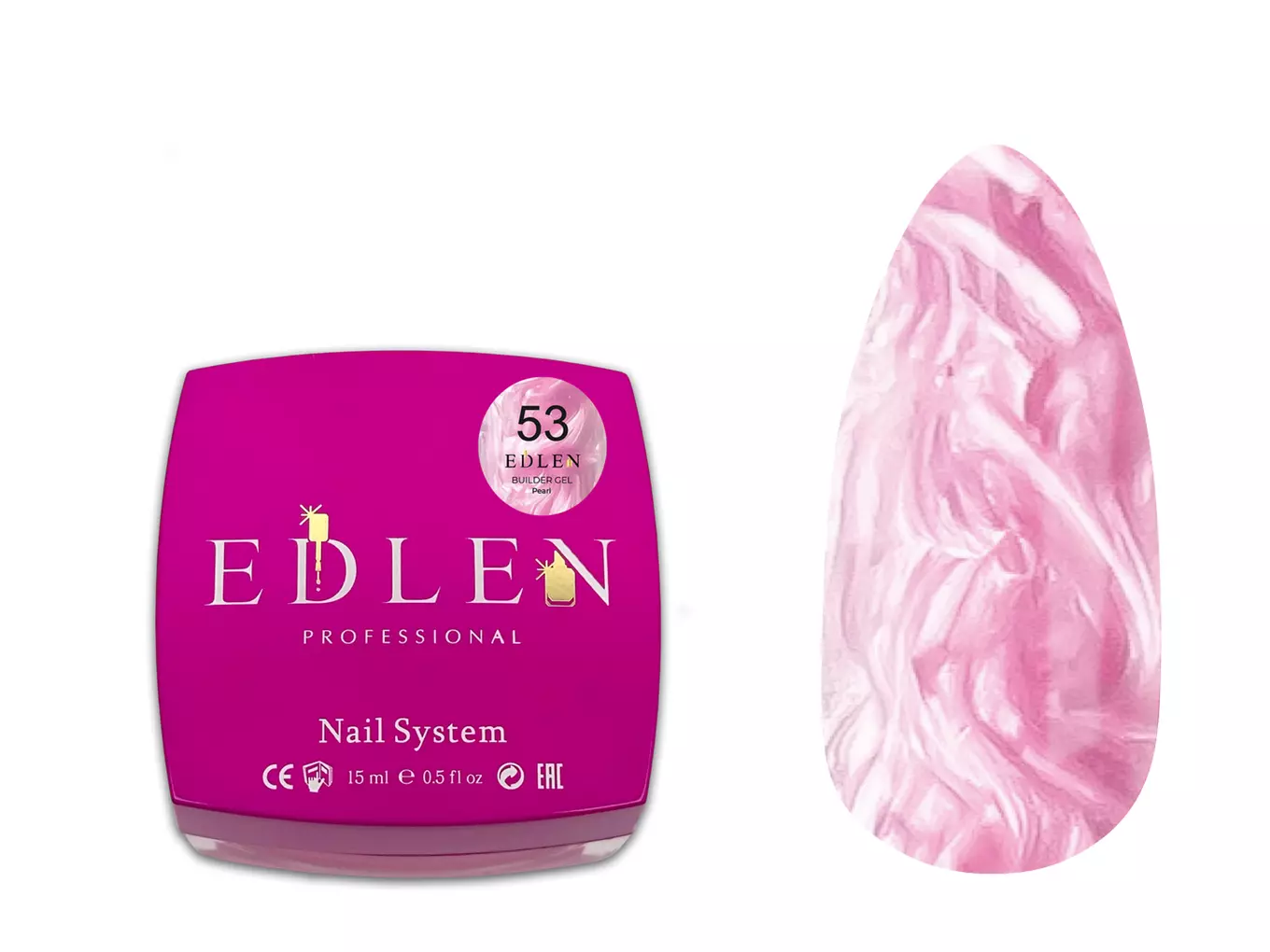 Edlen Builder Gel Pearl №53, 30 мл