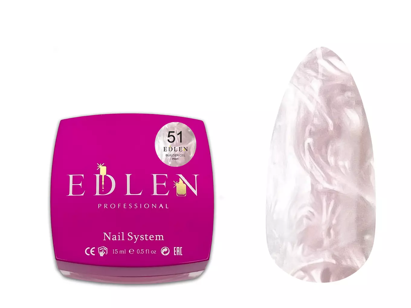 Edlen Builder Gel Pearl №51, 30 мл