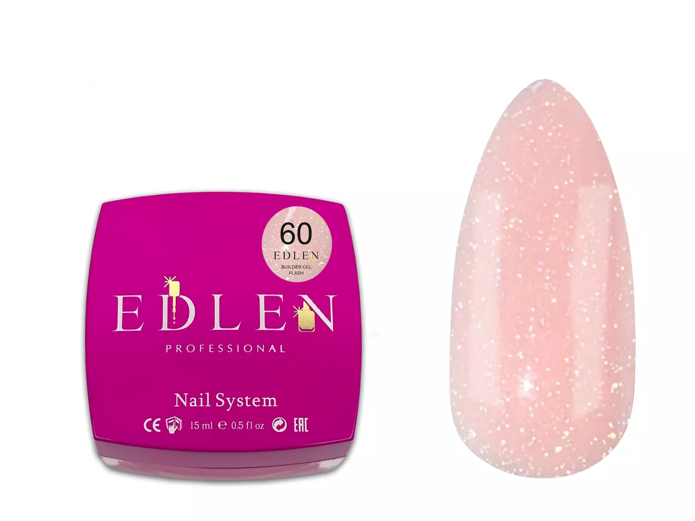 Edlen Builder Gel Flash №60, 15 мл