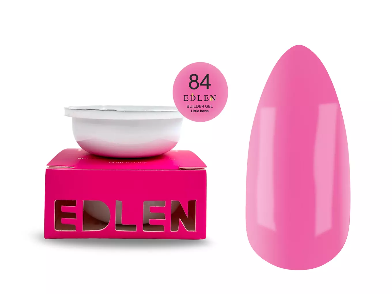 Edlen Builder gel Little bows №84, 30 мл