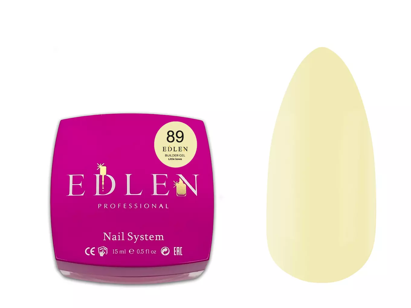 Edlen Builder gel Little bows №89, 15 мл