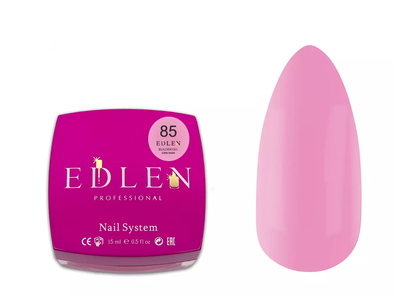 Edlen Builder gel Little bows №85, 15 мл