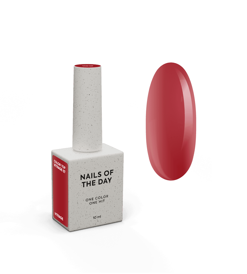 Top NAILSOFTHEDAY Color №07, 10 мл (vitrage)