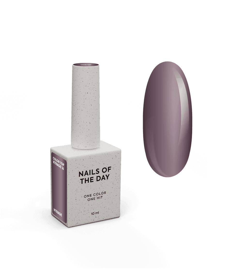 Top NAILSOFTHEDAY Color №16, 10 мл (vitrage)