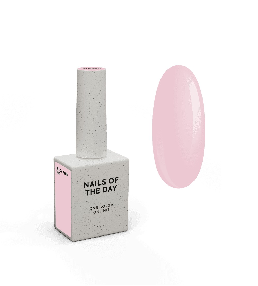 Top NAILSOFTHEDAY Milky pink, 10 мл