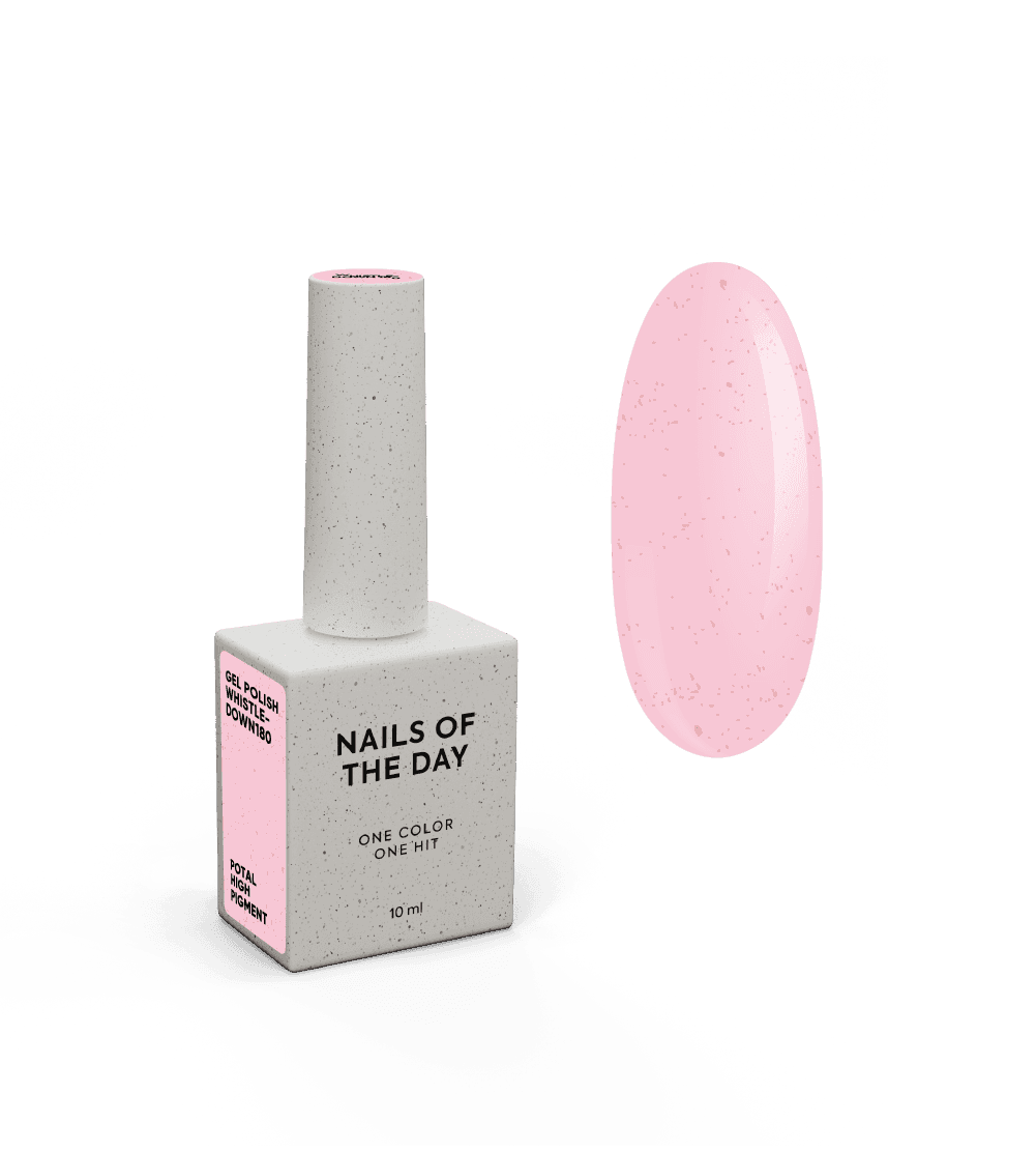 Гель-лак NAILSOFTHEDAY Let's special Whistledown - 180, 10 мл  - рожевий із золотою поталлю