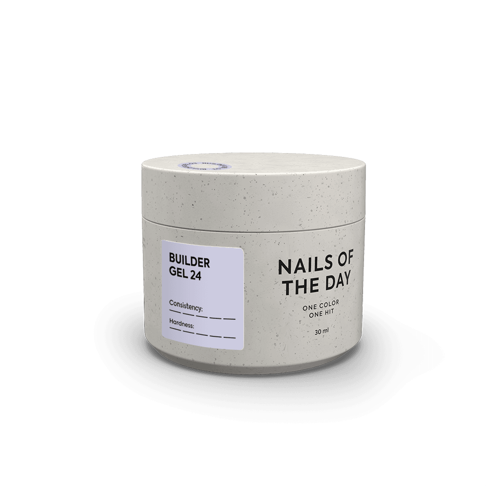 гель NAILSOFTHEDAY  Builder gel 24-молочний з рожевою вуаллю, 15 мл