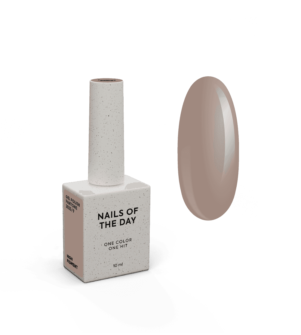 гель лак NAILSOFTHEDAY let’s special Pantone2025/09, 10 мл - холодний кавово-бежевий NEW