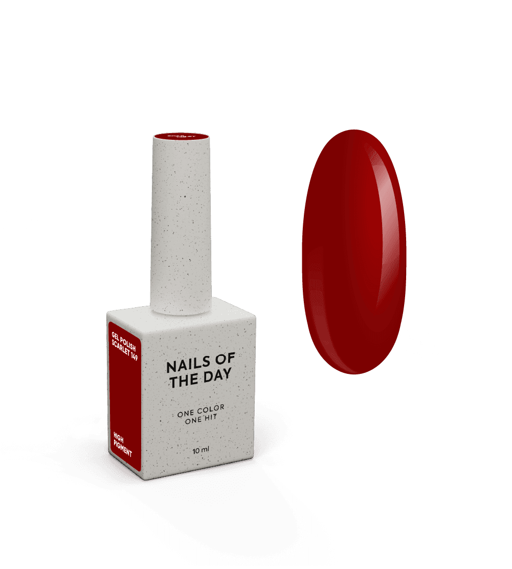 Гель-лак NAILSOFTHEDAY Let's special Scarlet - 149, 10 мл