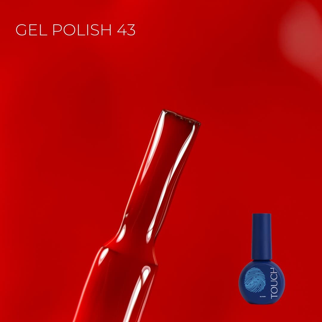 Гель-лак Touch gel polish №43, 9 мл
