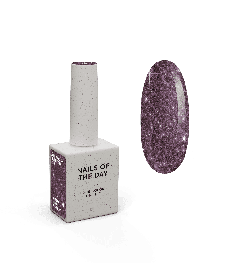 Гель-лак NAILSOFTHENIGHT Euphoria—фіолетовий №355, 10 мл
