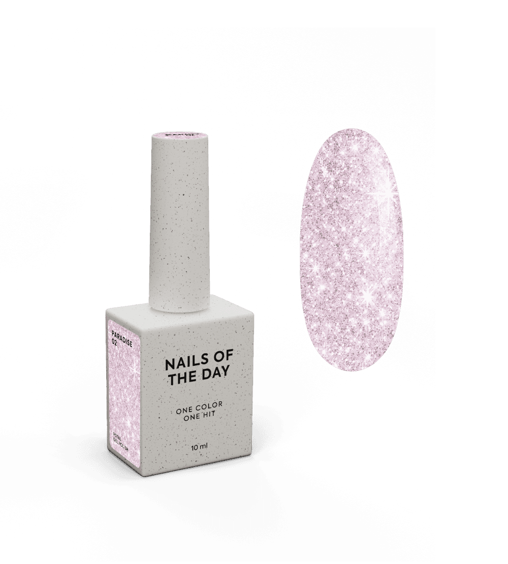 Гель-лак NAILSOFTHEDAY Let's special PARADISE №02, 10 мл - пудрово-рожевий