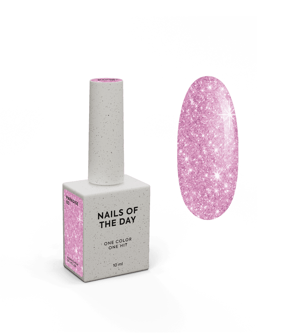 Гель-лак NAILSOFTHEDAY Let's special PARADISE №03, 10 мл - рожевий