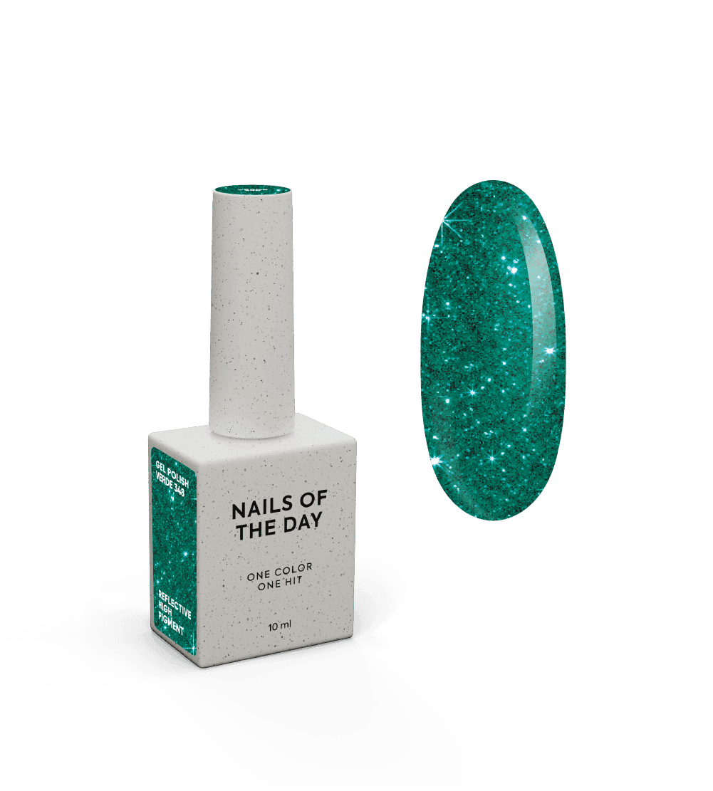 Гель-лак NAILSOFTHENIGHT Verde — зелений №348, 10 мл