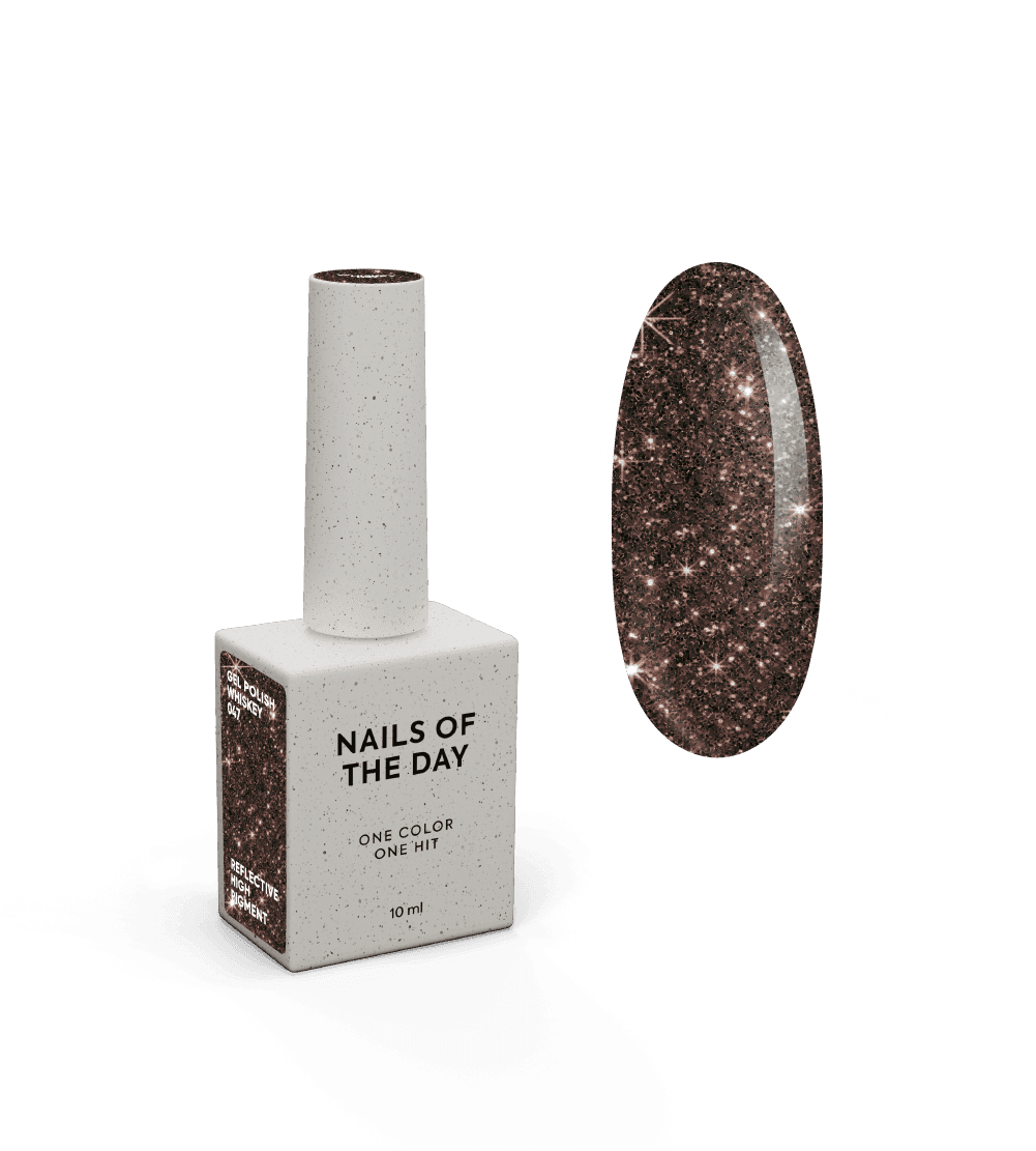 Гель-лак NAILSOFTHENIGHT Whiskey—коричневий №047, 10 мл