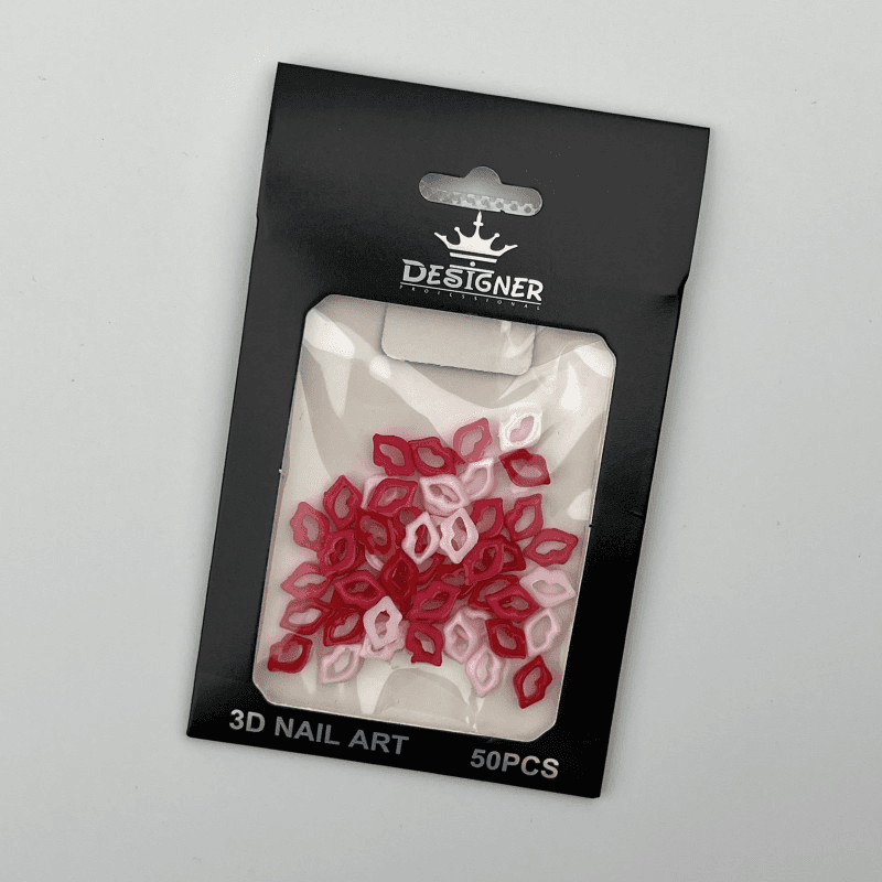 3D декор Designer для об'ємного дизайну "Губи", 50 шт.