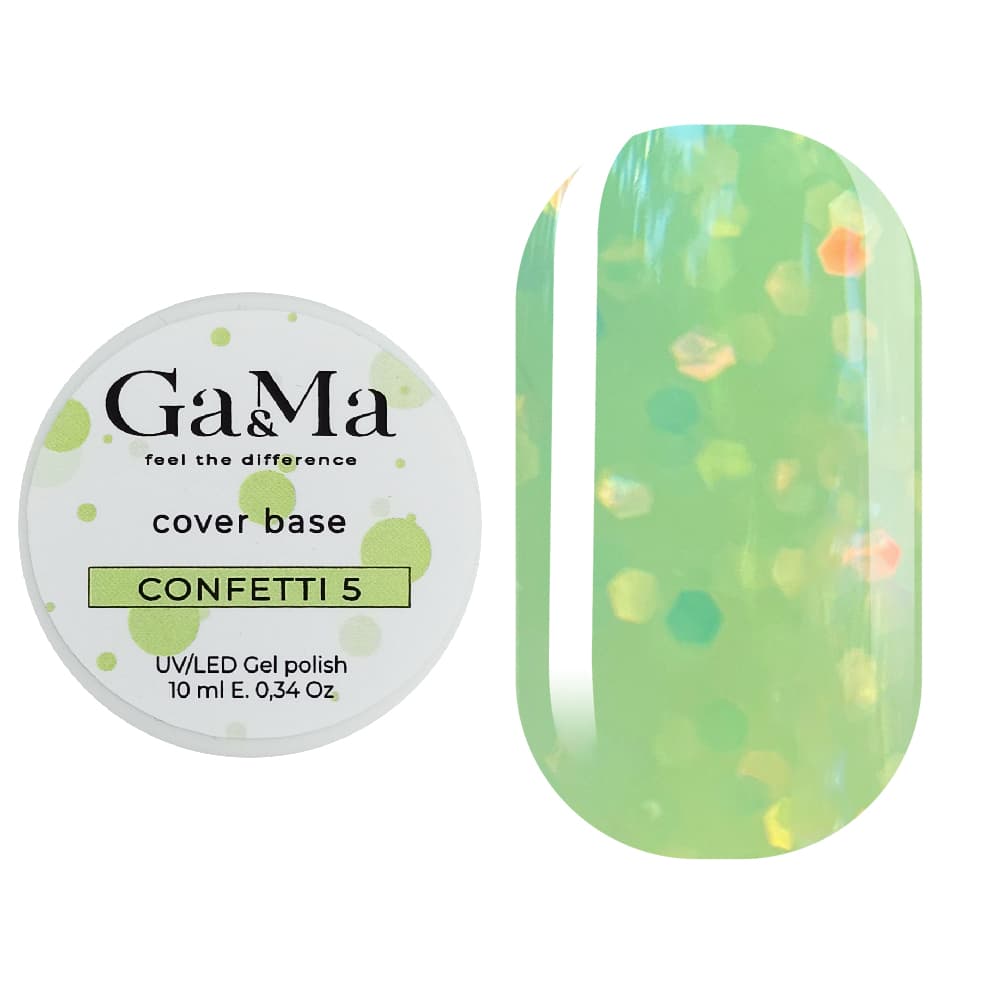 База камуфлююча Ga&Ma Confetti №5, 10 мл