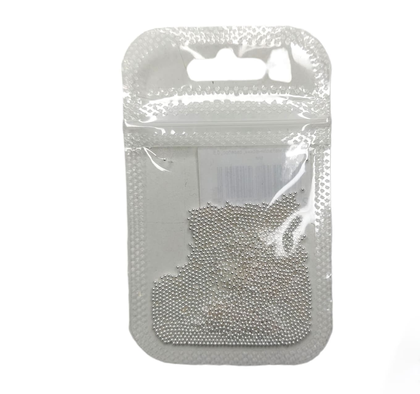 Бульйонка металева, срібло, 0,6 мм — фото 1