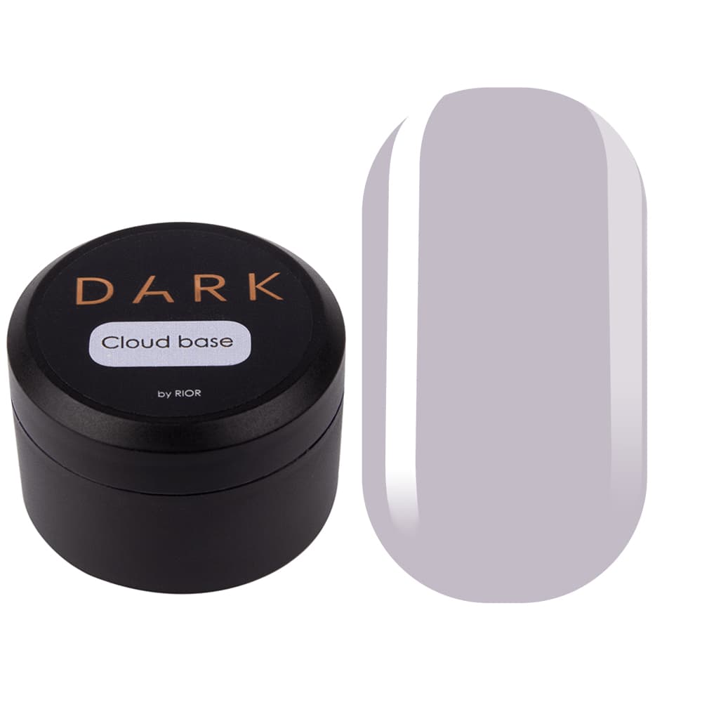 Кольорове базове покриття DARK CLOUD (сіра хмара), 15 мл, без пензлика — фото 1