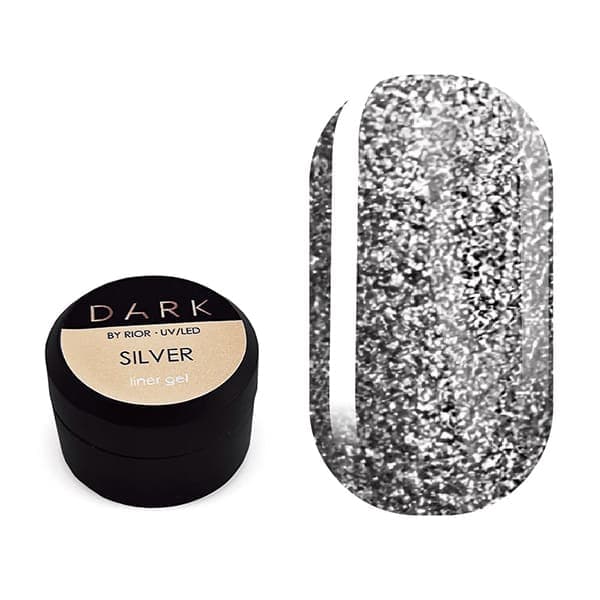 Dark Liner gel Silver, 4 мл — фото 1