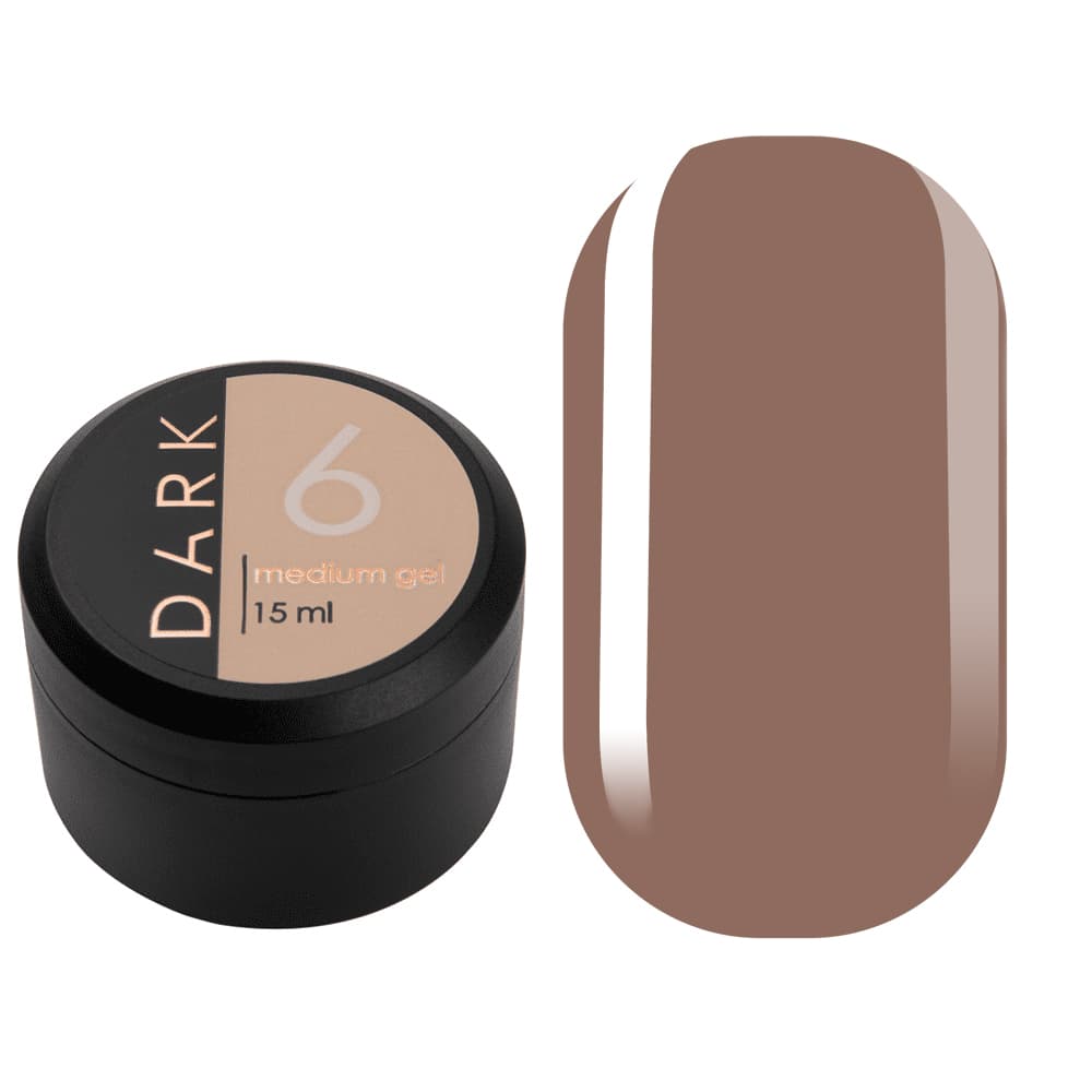 DARK Medium Gel №6, 15 мл, без пензлика