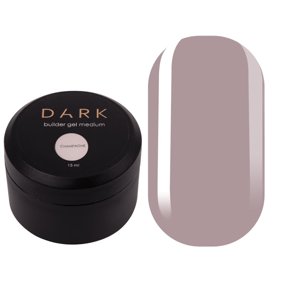 DARK Medium Gel Champagne, 15 мл, без пензлика — фото 1
