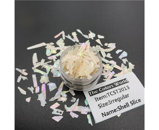 Декор для нігтів мушля, білий — фото 1