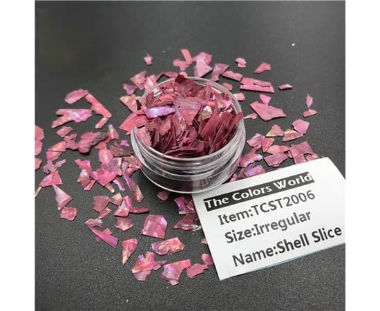 Декор для нігтів мушля, бордо — фото 1